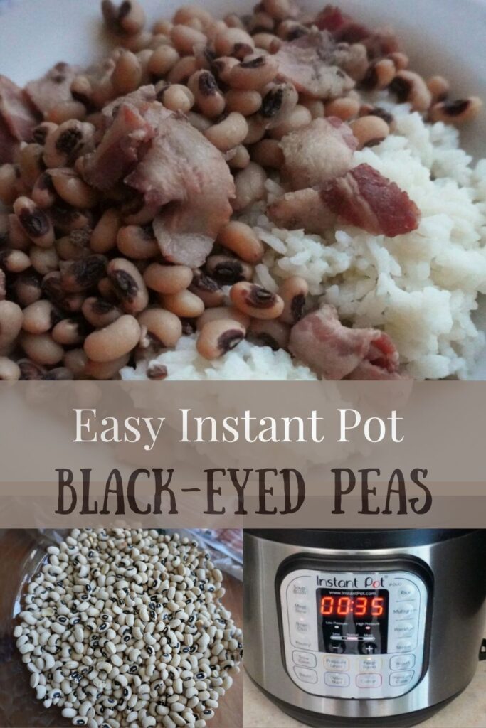 Easy Instant Pot Black Eyed Peas Pinterest pin