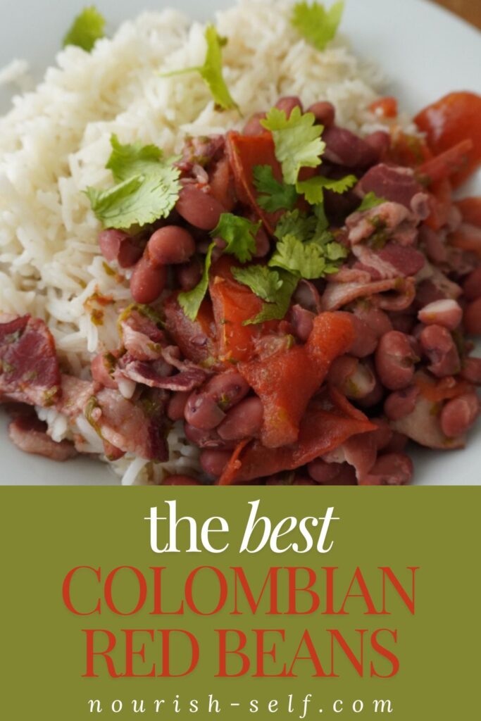 The Best Colombian Red Beans Pinterest Pin