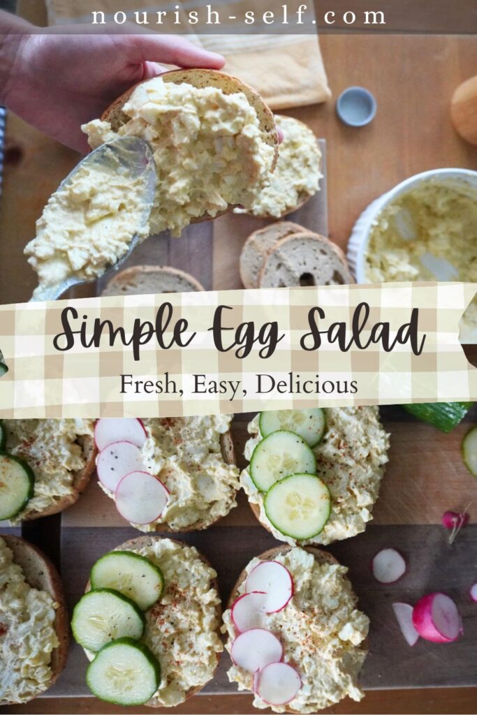 Pinterest Pin for Simple Egg Salad