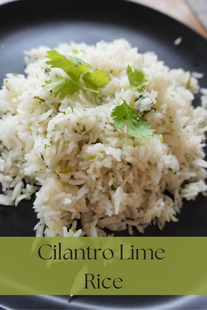 Pinterest pin for Cilantro Lime Rice