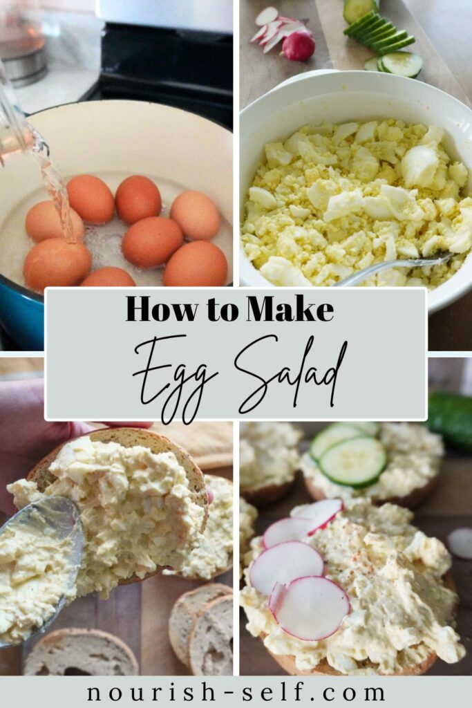 Pinterest Pin for How to Make Egg Salad