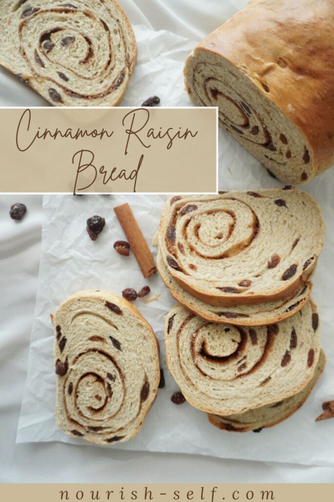 Pinterest Pin for Cinnamon Raisin Bread