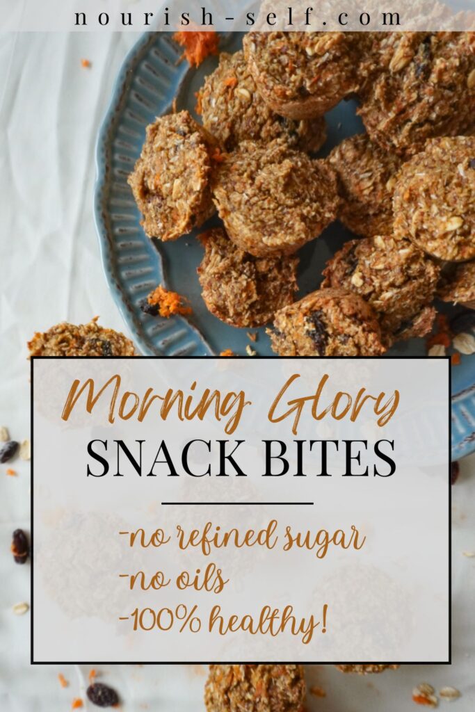 Pinterest Pin for Morning Glory Snack Bites